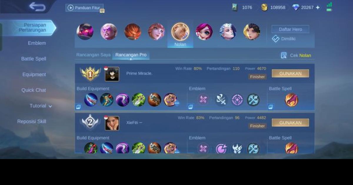  Simak 4 Tips Cara Menghadapi Super Hero Baru Nolan Di Mobile Legends