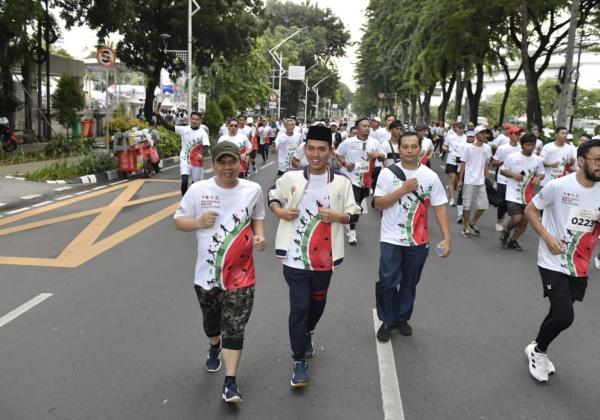Ribuan Pelari Ikuti 'Indonesia Run For Palestine' di Kemenpora, Dukung Kemerdekaan Palestina