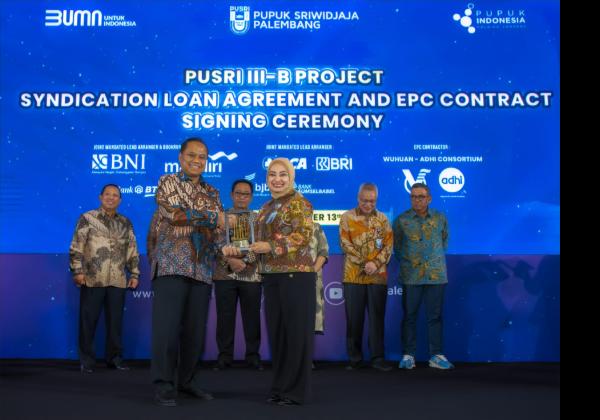 Komitmen Dorong Perekonomian, bank bjb Tandatangani Kredit Sindikasi untuk Pembangunan Pabrik Pusri III B