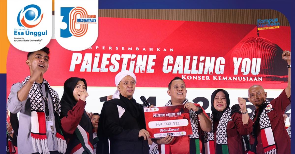 Universitas Esa Unggul Menggelar Penggalangan Dana untuk Palestine