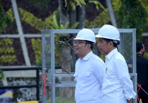 Ridwan Kamil Temani Jokowi dalam Peresmian Bendungan Ciawi-Sukamahi, Siap Antisipasi Banjir Jakarta