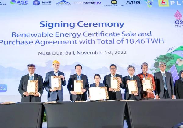 Menjelang KTT G20, 6 Perusahaan Dukung Energi Hijau Lewat REC PLN
