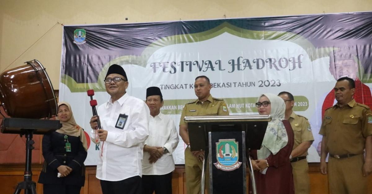 Plt. Wali Kota Buka Festival Hadrah Jelang HUT Kota Bekasi ke 26 Tahun