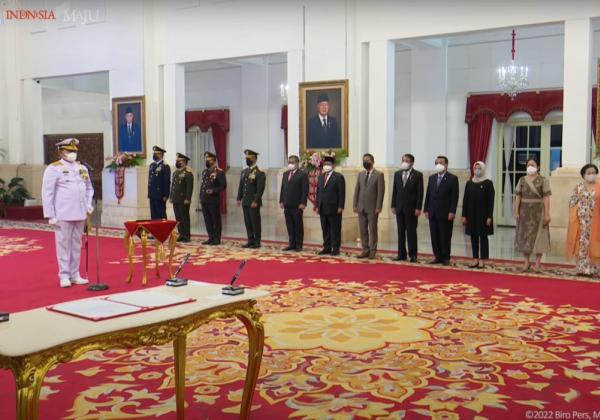 Presiden Jokowi Resmi Lantik Laksamana Yudo Margono sebagai Panglima TNI