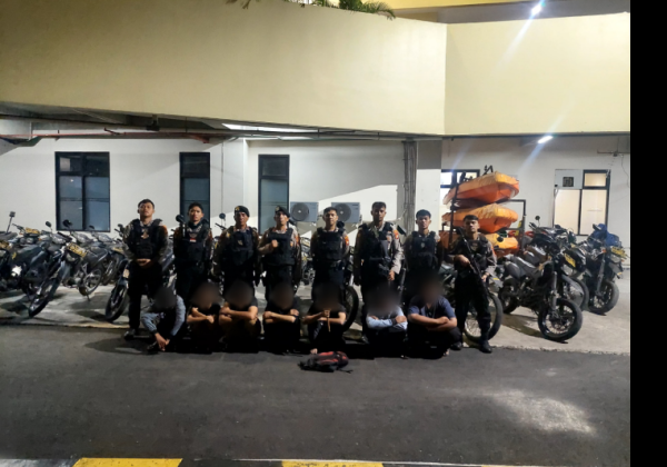 Perintis Presisi Tangkap 7 Remaja Balap Liar Motor di Bekasi, 1 Orang Membawa Martil 