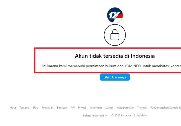 Pilpres 2024 Jadi Taruhan di Situs Judi Online, Kominfo Tutup Akun IG Indonesia1XBET, Tapi Website Masih Bisa Diakses