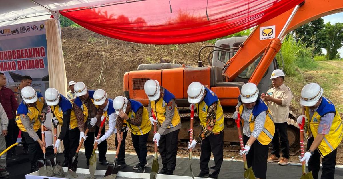 Brantas Abipraya Bangun SPN dan Mako Brimob Polda Sulawesi Utara