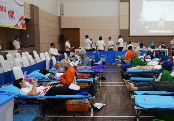 Semangat Kemerdekaan, Brantas Abipraya Gelar Donor Darah Bantu Sesama