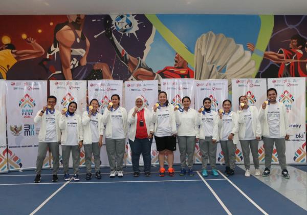 Tim Jasa Keuangan Berhasil Mendominasi Cabang Bulutangkis Putri dan Bola Voli Putra Putri Ajang BUMN Fest 2023