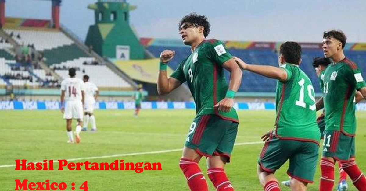 Meksiko U-17 Berhasil Taklukan Selandia Baru U-17 Skor 4 - 0, Begini Nasib Timnas Indonesia 