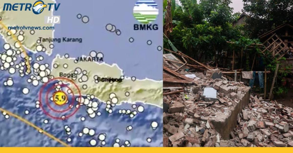 Gempa Bumi Magnitudo 5,9 Guncang Banten, Getaran hingga Sukabumi