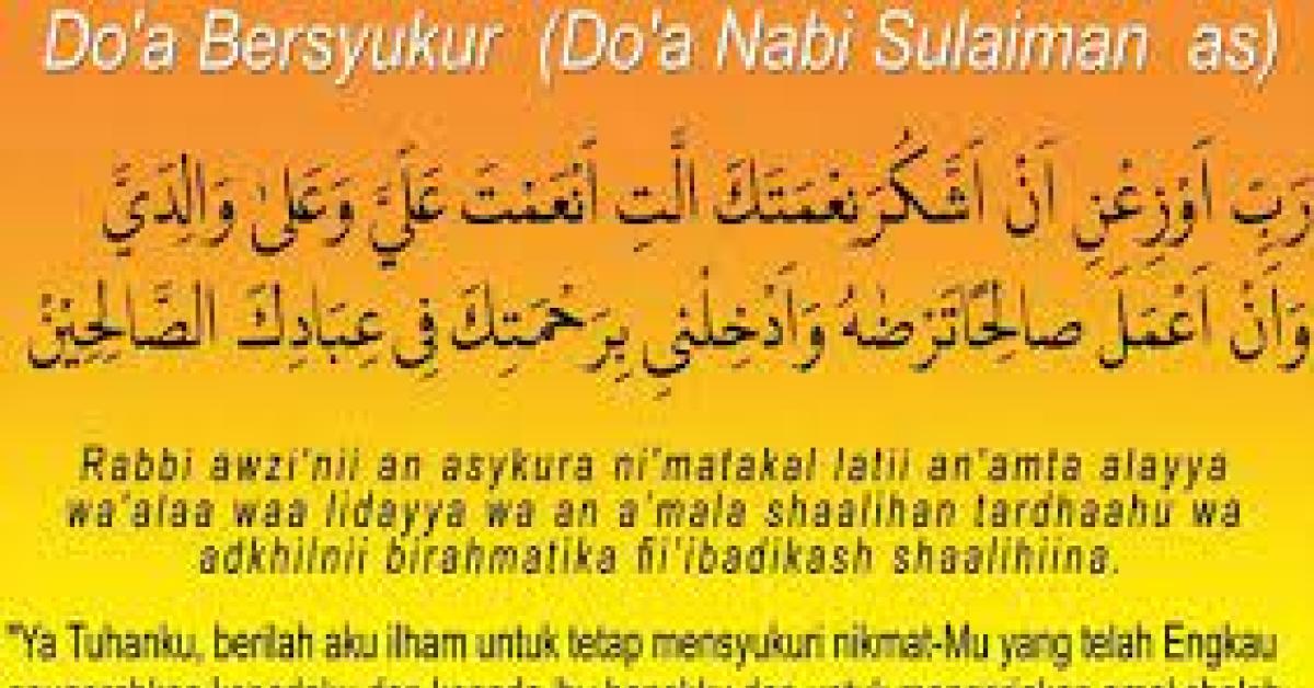 3 Doa Dahsyat Nabi Sulaiman, di Kabulkan Allah SWT