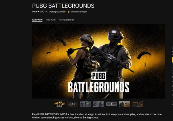 PUBG Battlegrounds Free Download di Epic Games Store, Unduh dan Instal di SINI 