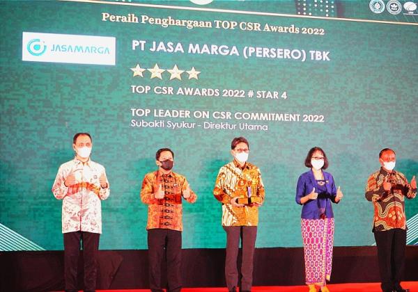 Konsisten Terapkan Program TJSL, Jasa Marga Kembali Raih Dua Penghargaan Dalam Ajang TOP CSR Awards 2022