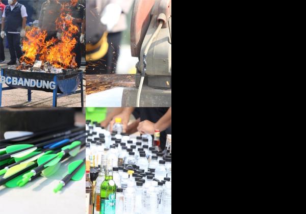 Lindungi Masyarakat, Bea Cukai Bandung Musnahkan Barang Ilegal
