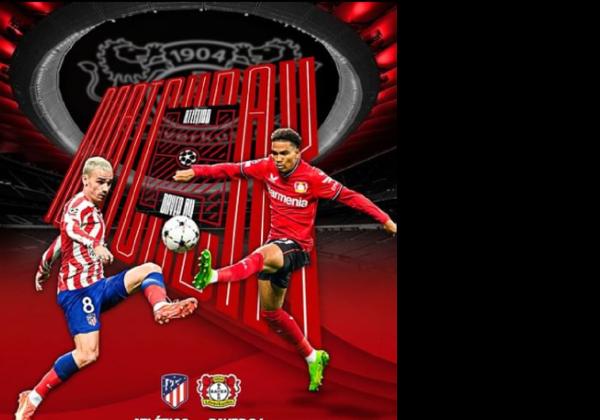 Link Live Streaming Liga Champions 2022/2023: Atletico Madrid vs Bayer Leverkusen