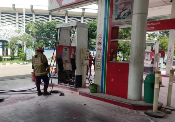 Polisi Selidiki Penyebab Kebakaran SPBU Undip Semarang