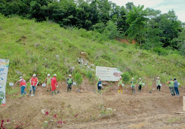 Lewat Anak Usahanya, Brantas Abipraya Tanam Bibit Pohon di Padang Guci