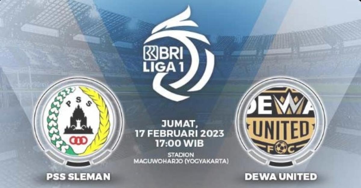 Prediksi Dewa United FC Vs PSS Sleman BRI Liga 1 Matchday 15, Head To Head Serta Live Streaming
