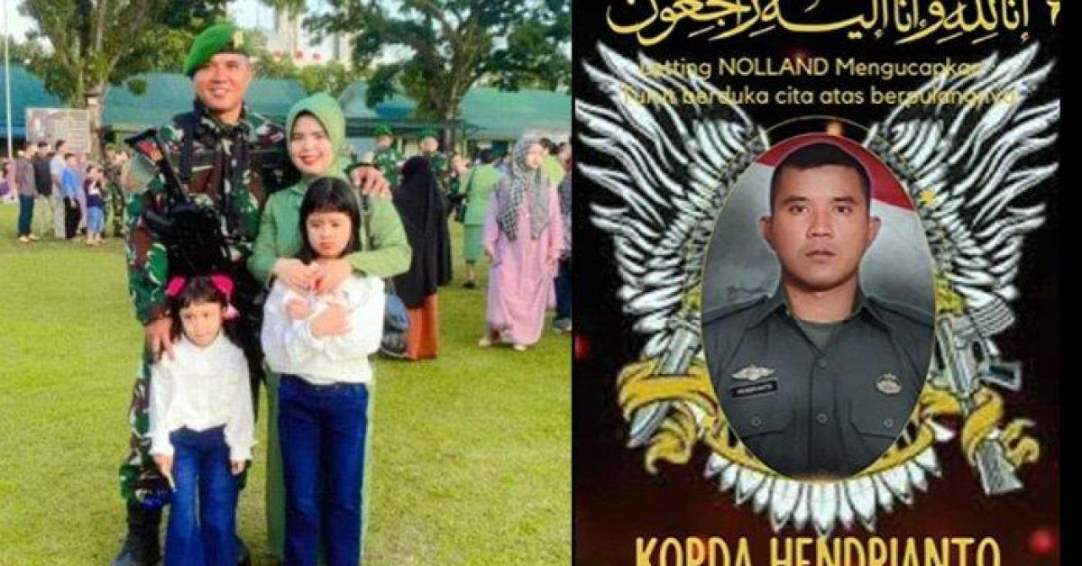 Kabar Duka! Prajurit Terbaik TNI-AD dari Yonif 133/Yudha Sakti, Kopda Hendrianto Gugur Ditembak OPM
