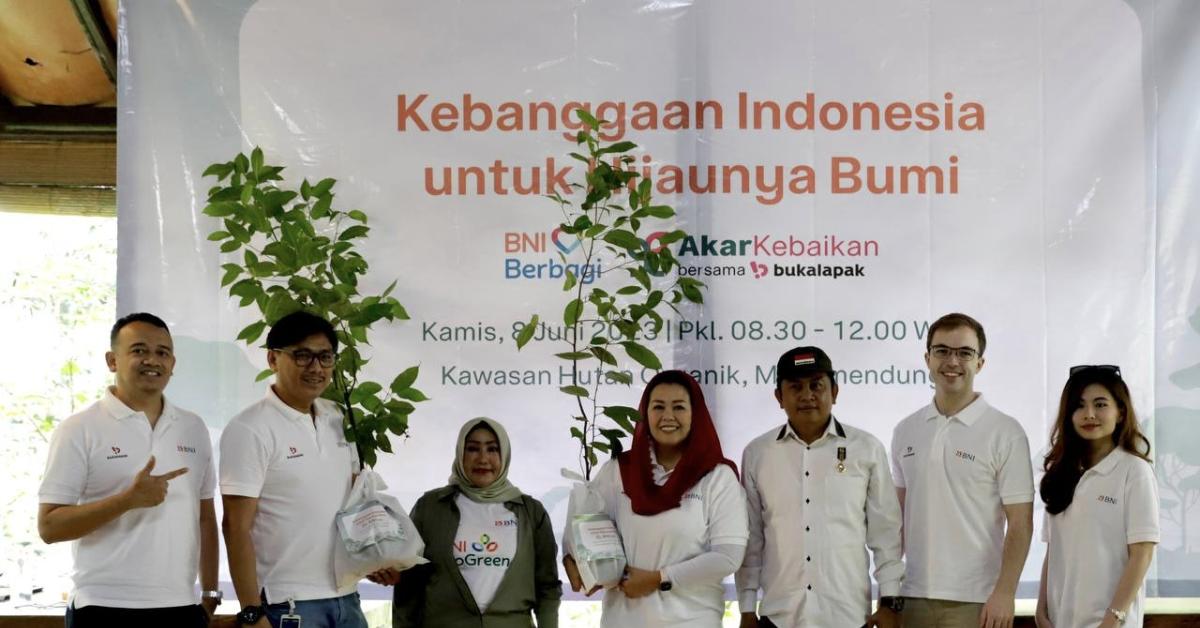 Wujudkan Masa Depan Berkelanjutan, Bukalapak dan BNI Tanam 1.000 Bibit Pohon Multipurpose