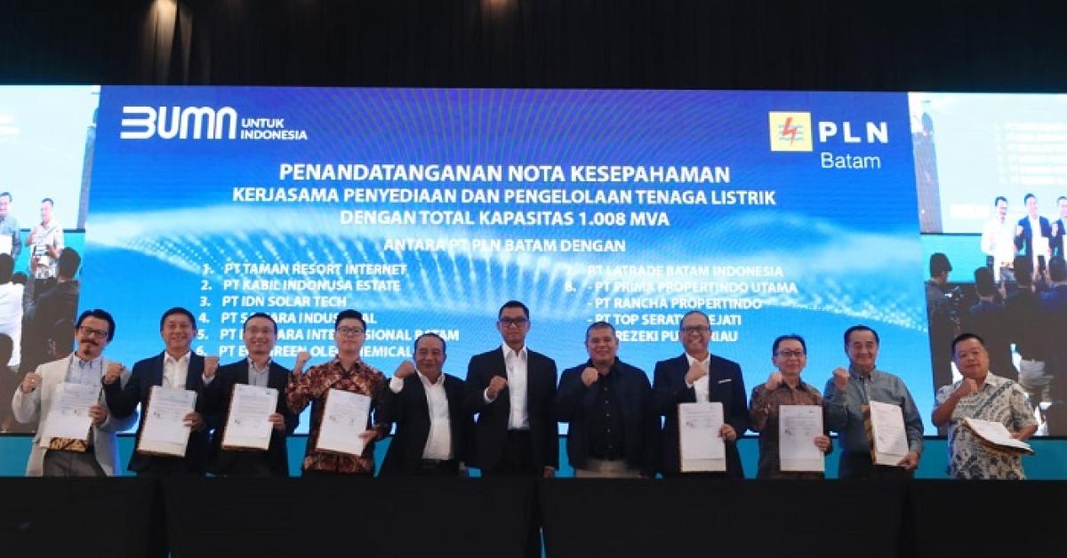 PLN Siap Penuhi Kebutuhan Listrik 1.008 MVA dari 8 Perusahaan di Batam