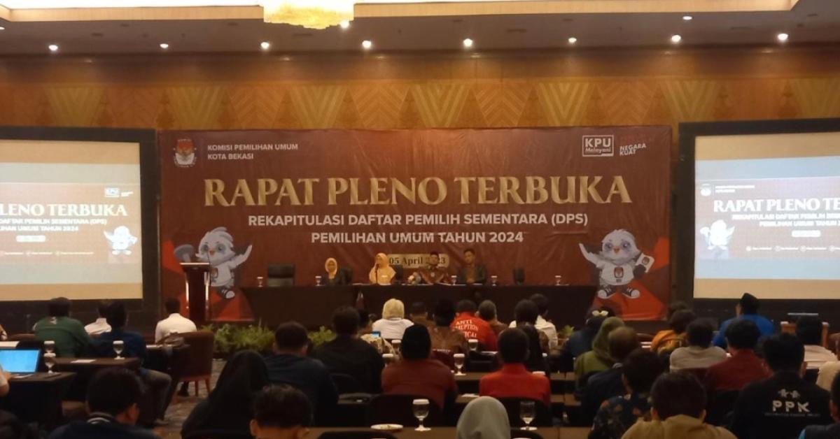  KPU Kota Bekasi Tetapkan 1.822.421 Daftar Pemilih Sementara Pemilu 2024 