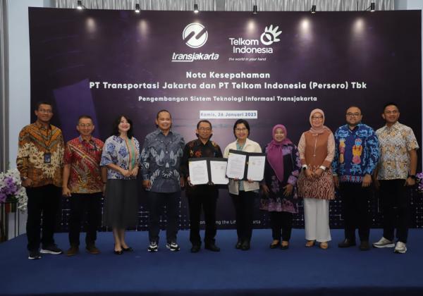Optimalisasi Sistem Operasional dan Sumber Daya Manusia Perusahaan, Telkom Berkolaborasi dengan Transjakarta