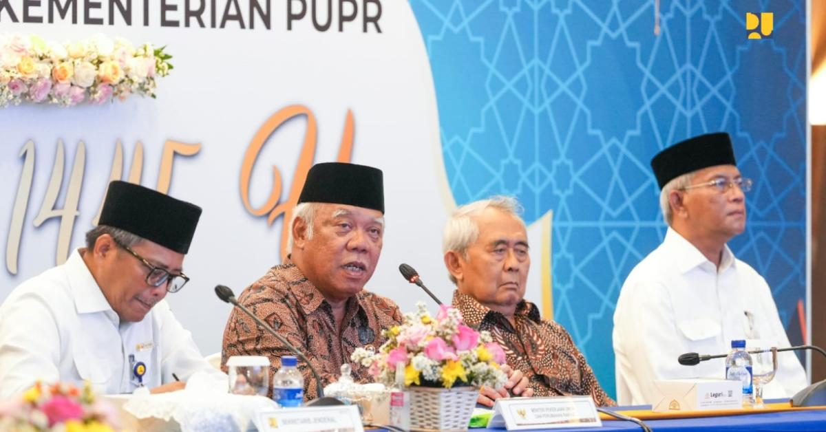 Halalbihalal Idul Fitri 1445 H, Menteri Basuki Ingatkan Insan PUPR Perbarui Niat Kerja untuk Ibadah