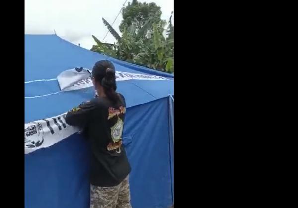 Viral Logo Gereja di Tenda Bantuan Gempa Cianjur Dicabut, Warga: Hancurkan