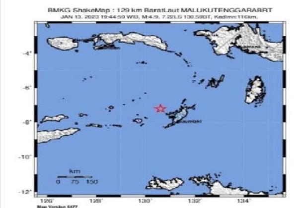 Gempa Guncang Laut Banda Maluku