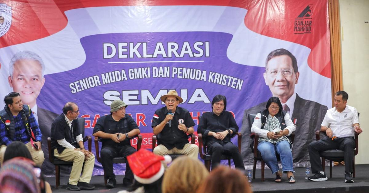 Deklarasi Senior Muda GMKI dan Pemuda Kristen Dukung Ganjar - Mahfud Menang di Pilpres 2024