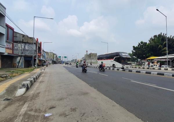 Info Arus Mudik Terkini: Lalu Lintas Jalan Insinyur H Juanda Kota Bekasi Arah Pantura Terpantau Lengang