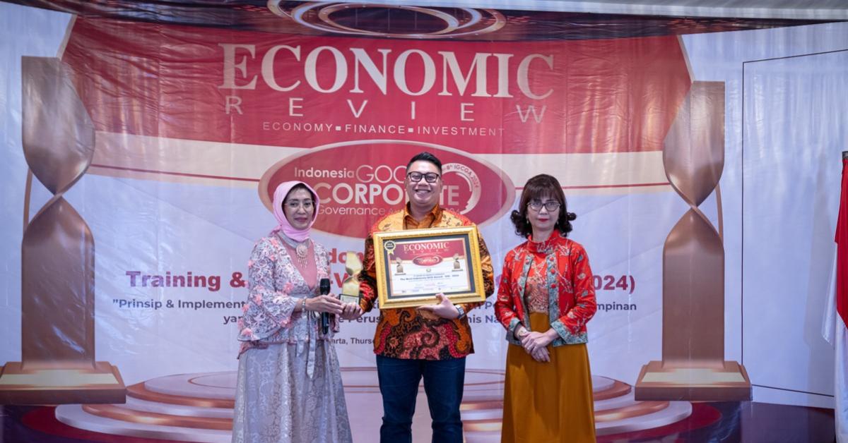 Konsisten Terapkan Tata Kelola yang Baik, Brantas Abipraya Raih Best GCG Award dari Economic Review