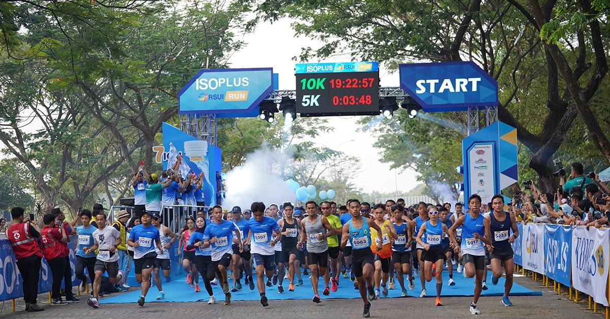 5.000 Peserta dari Seluruh Indonesia Ikut Edisi Perdana ISOPLUS RSUI RUN 2023