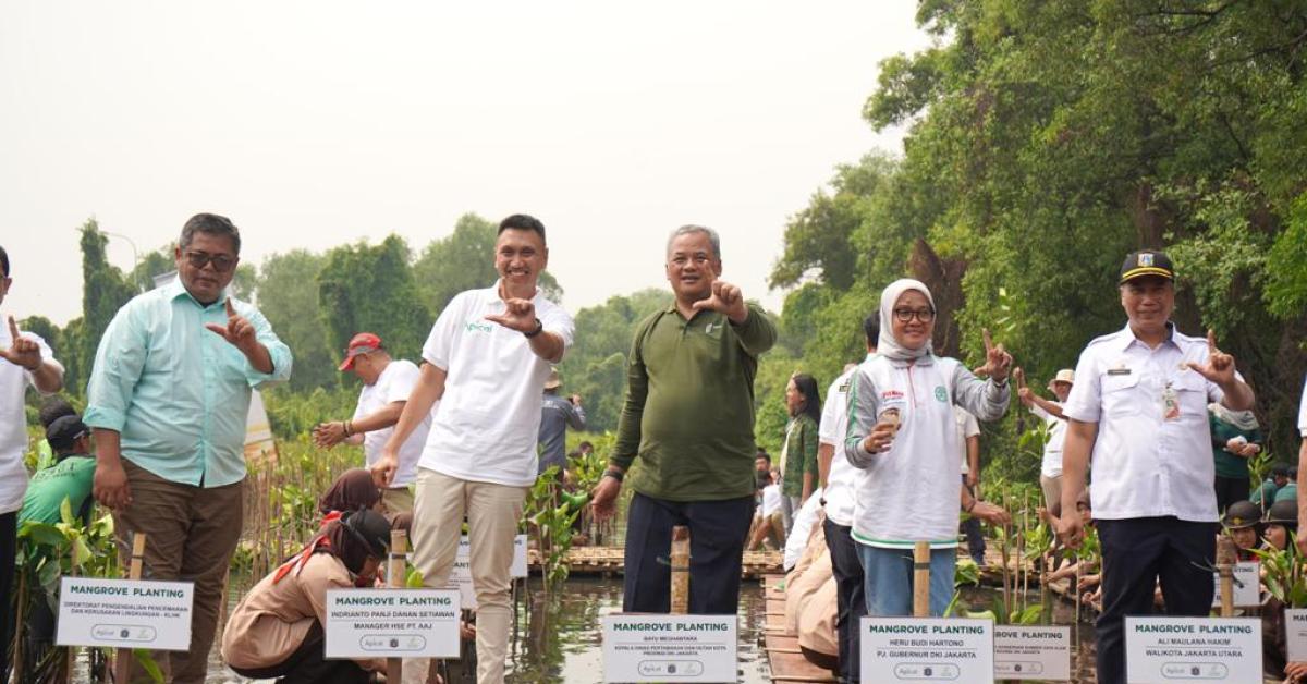 Peringati Hari Mangrove Sedunia, Apical Percepat Perlindungan Ekosistem dengan Penanaman 3.000 Pohon Mangrove 
