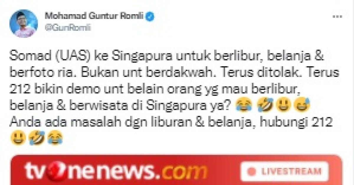 Pertahanan Ideologi Sarekat Islam Ancam Usir Paksa Kedubes Singapura, Polisi Cuma Bilang Begini