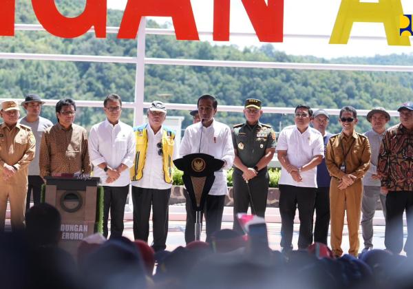 Antisipasi Krisis Air, Presiden Jokowi Resmikan Bendungan Ameroro dan Penataan KSPN Wakatobi di Sultra