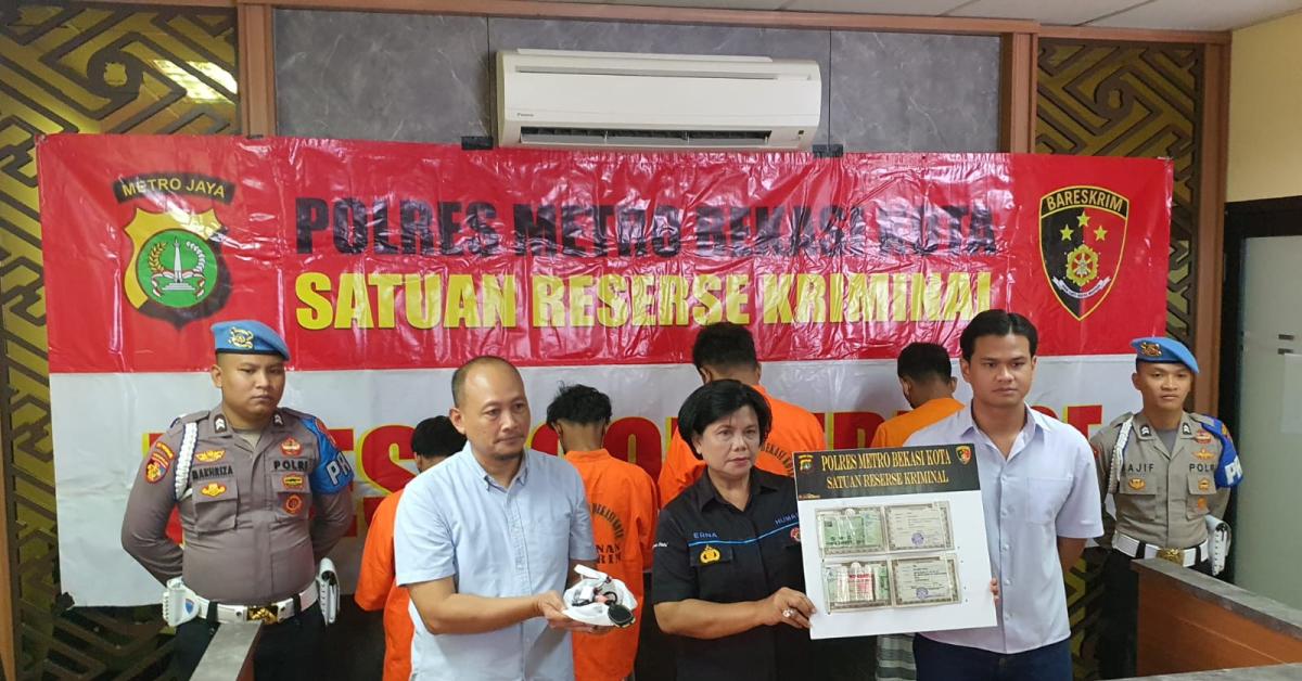 Sepeda Motor Parkir Tidak Dikunci Stang Jadi Inceran Komplotan Curanmor yang Ditangkap di Bekasi