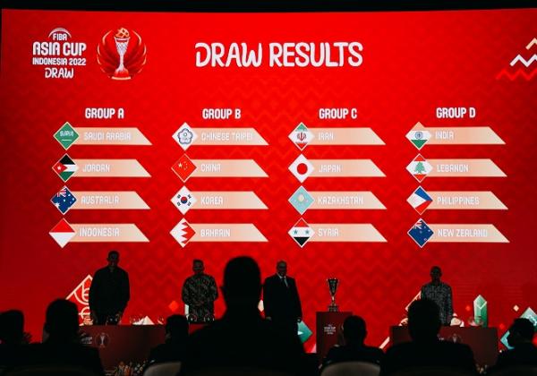 Drawing FIBA Asia Cup 2022, Indonesia Berada di Grup A  Bersama Australia