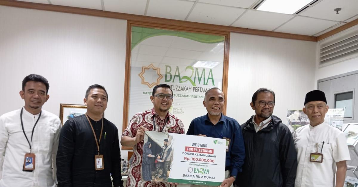 BAZMA Bantu Palestina, Percayakan Kembali Sinergi Bersama Dompet Dhuafa