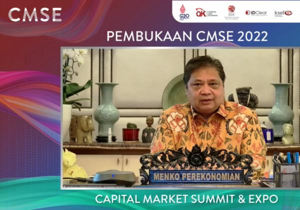 Menko Airlangga Ungkap Target Pembangunan Ekonomi saat Buka Capital Market Summit & Expo 2022