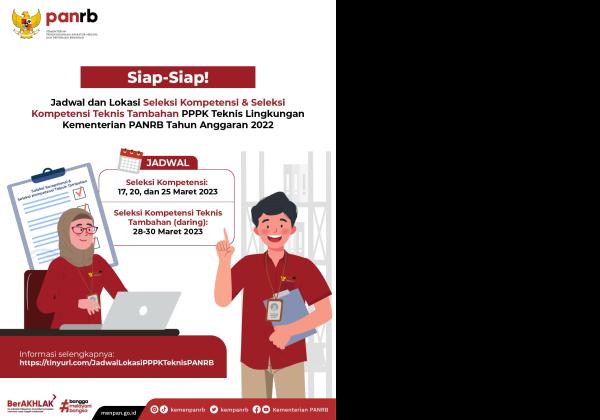 Catat! Ini Jadwal dan Lokasi Seleksi Kompetensi PPPK Teknis di Kemenpan RB 