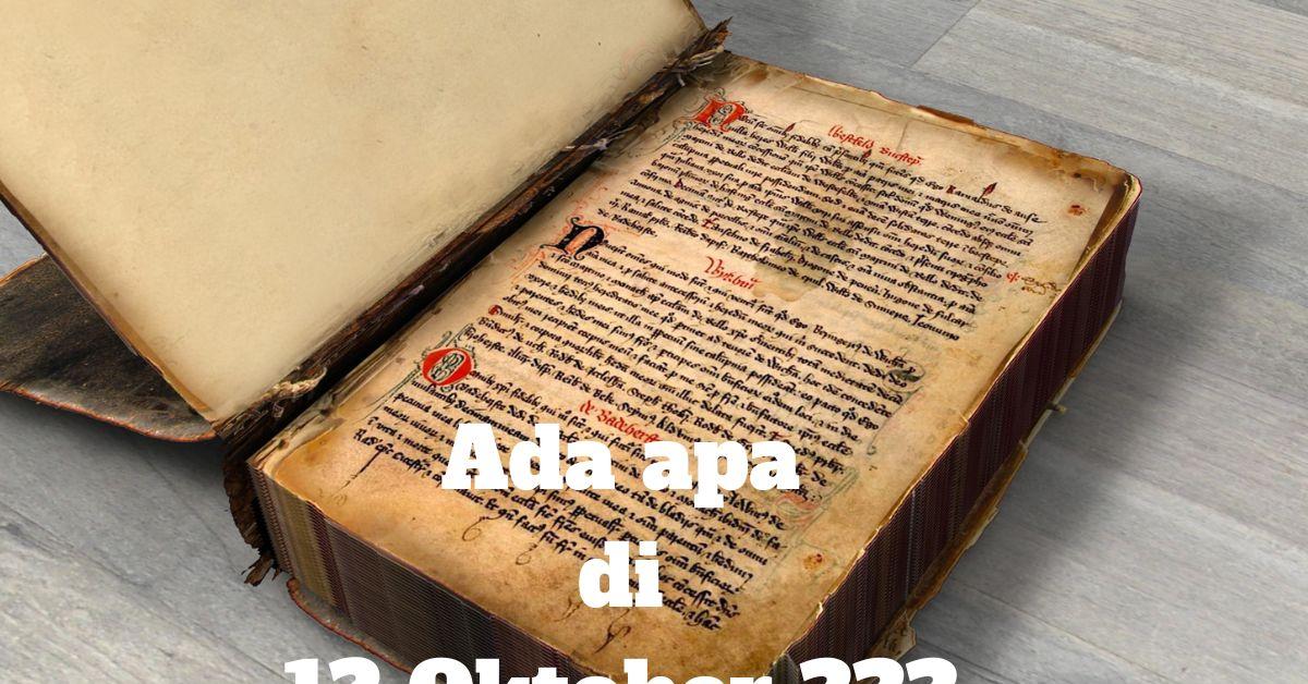 Tanggal 12 Oktober Ternyata Ada Yang Spesial Lho,Buruan Cek Yuk!