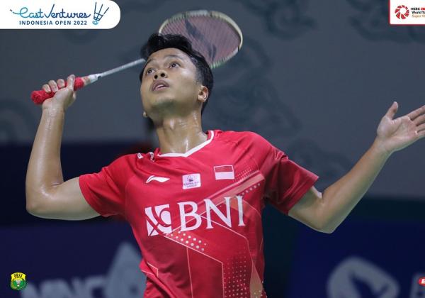 Indonesia Open 2022: Lawan Vittinghus di 16 Besar, Begini Persiapan Anthony Ginting