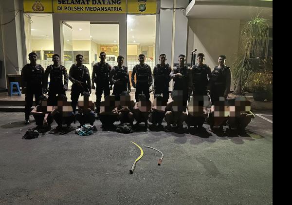 Hendak Tawuran, 11 Remaja di Bekasi Diringkus Tim Patroli Perintis Presisi