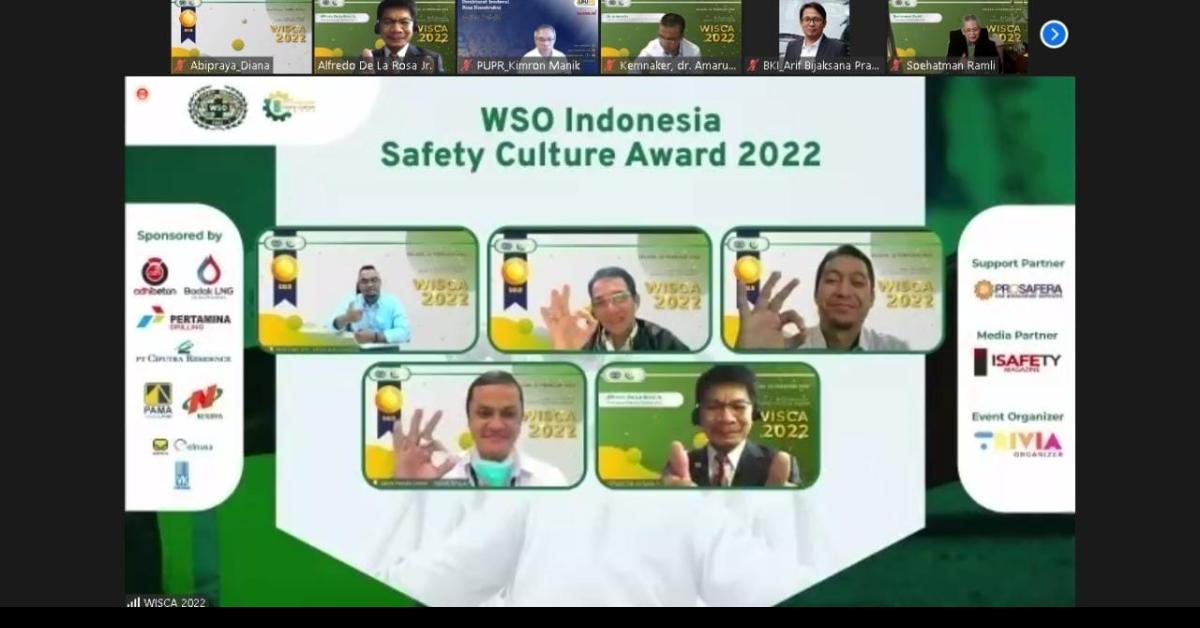 Brantas Abipraya Kantongi Penghargaan K3 WISCA 2022