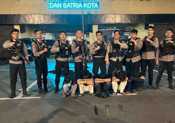 5 Remaja Tawuran Ditangkap, Tim Presisi Polres Metro Bekasi Kota Temukan 3 Senjata Tajam Golok