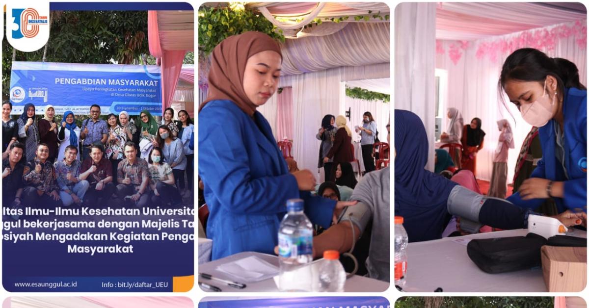 Fakultas Ilmu Kesehatan Universitas Esa Unggul Mengadakan Kegiatan Pengabdian Masyarakat