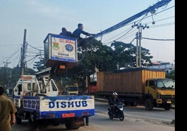 Tak Efektif, 80 PJU di Kabupaten Tangerang Direlokasi Dishub
